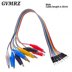 20MM 30MM 10Pin Double End Alligator Clips Crocodile Jumper Wire Test Lead Kit