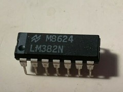 National LM382N Low Noise Dual Preamp I.C. – NOS, DIP-14.