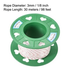 Tear Starter Rope 3mm 1/8″ Dia 30m 98ft Polyester Pull Rope
