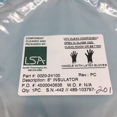 AMAT 0020-24100 8″ INSULATOR WITH ANTEANE PC2 TI, 147306
