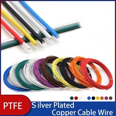 Sranded PTFE FEP F46 Silver Plated Copper Cable Wire 0.05mm²/0.08/0.12 to 6mm²