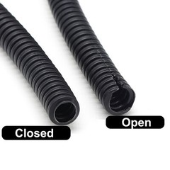 Conduit Split/Non Split Flexible Tube Cable Tidy Trunking Organiser PP Polypropy
