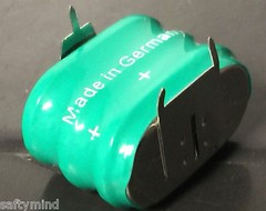 Brand New Varta 3/V150H 3.6V 150mAh 3 Pin 55615-303-059 Rechargeable Battery