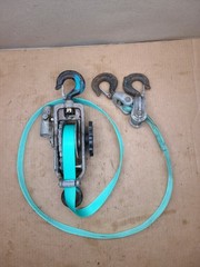 Little Mule Model 300 1,500 3,000 Pound Lineman’s Strap Ratcheting Hoist Double