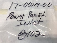 NOVELLUS 17-00119-00 PANEL, FACILITY, POWER INLET, 169261