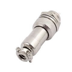 GX12-2 AC 250V 5A 2P 12mm Thread Metal Panel Cable Aviation Connector