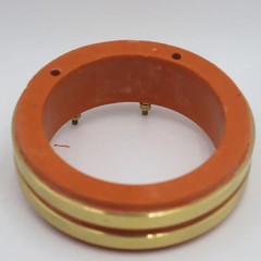 2-Ring 2-Way Conductive Ring Slip Ring Sliding Bracelet Copper Ring 100*135mm