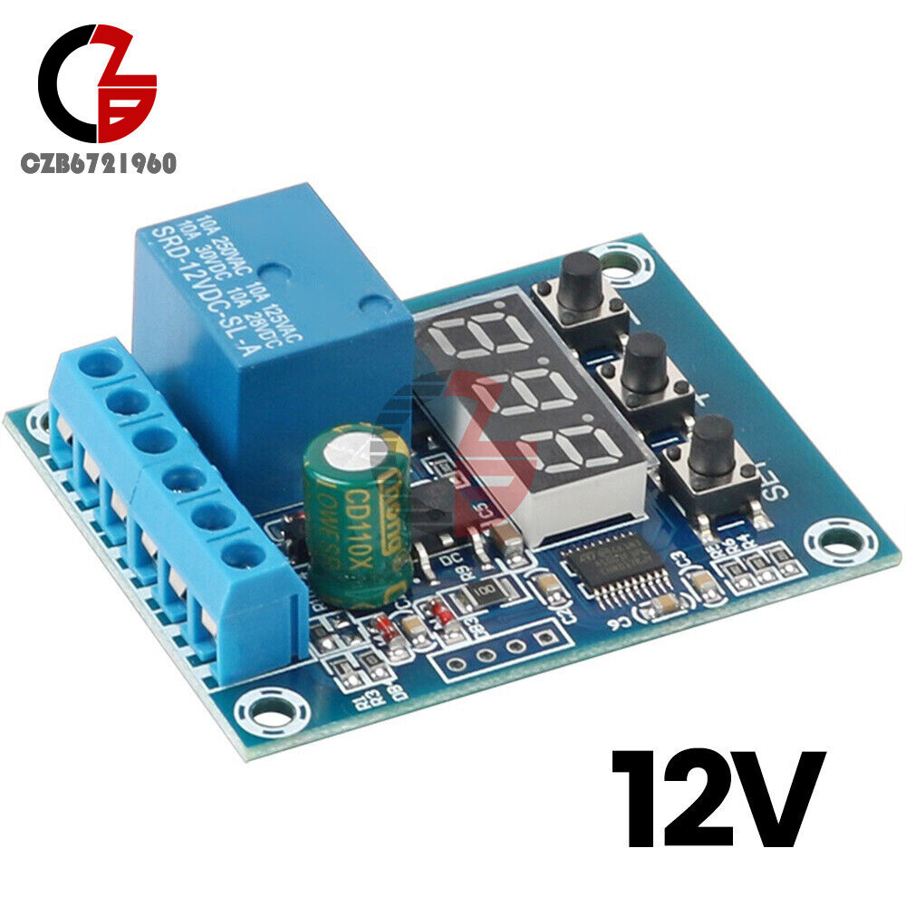 DC 9V 12V 24V Voltage Detection Module Relay Circuit Monitoring Module 0-99.9V