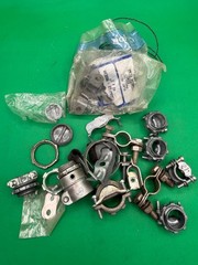 Lot of Carlon 1/2 in Conduit Clamps & Electrical Fittings RE