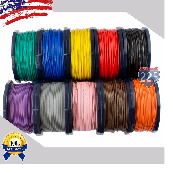 18 Gauge AWG 400ft.. Primary Remote Wire Stranded Copper Clad Aluminum LOT