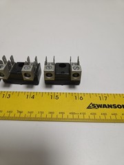 ElecTron EK 2 Pole Terminal Block W/ Spade Terminals Lot Of 4 NOS