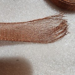 5 Yds(15 Ft) 1 Roll 3/4″ BRAIDED GROUND STRAP. Vintage Copper Flat Braid ACS.USA