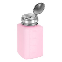 Solvent Alcohol Dispenser 200ml Push Down Dispenser Pump Bottle, Pink