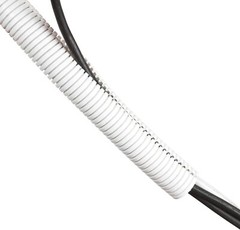 White Split Sleeve Conduit Tubing Harness Wrap Wire Loom Cable Cord Protect Lot