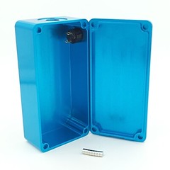CNC Anodized Aluminum Box Enclosures 100x50x31-mm w/ Otto P9 Snap-In Switch Mod