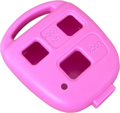 Replacement Keyless Entry Remote Key Fob Case with 3 Buttons for Color: 1 Pink