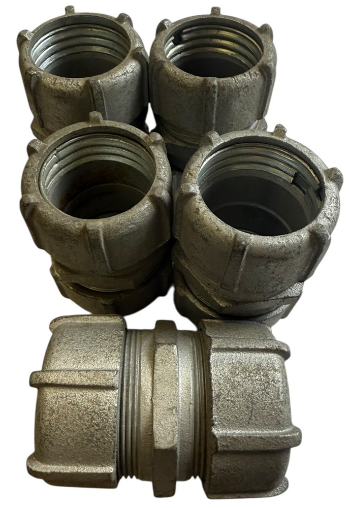 Rigid Conduit Coupling Lot of 5 Metal Electrical Fittings
