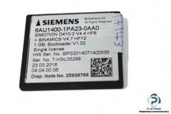 SIEMENS 6AU1400-1PA23-0AA0 COMPACT FLASH CARD_6AU14001PA230AA0