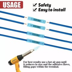 Heat Shrink Butt Splice Seal Crimp Terminals Insulated Wire Connectors 16-14AWG