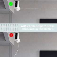 Micro USB Camera Extension Cable for Wyze, [2-Pack, 30Ft] Power Extension Cord f