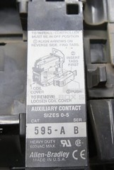 ALLEN BRADLEY 509-BOD /B CONTACTOR W/ CB236 W/ 42185-800-01 W/ 595-A /B *READ*
