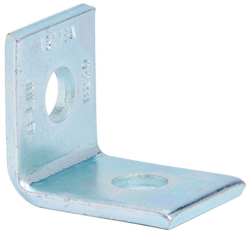 B-Line B230HDG, 2-Hole, Hot Dip Galvanized,90D, Strut Angle Fitting, 1 pc