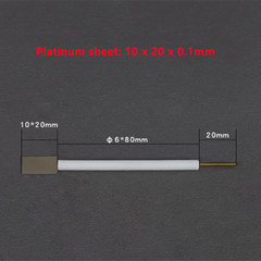 0.1-0.2mm Gold Au Electrode Holder Purity 99.99% Gold Sheet Plate Electrode