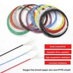 PTFE Cable Wire 26 28 30 32 34 36 38 40AWG Flexible Tinned Copper Cable UL10064
