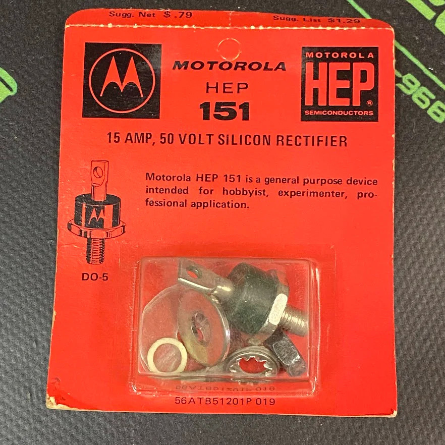 HEP151 – MOTOROLA – Silicon Power Rectifier Diode, 15 Amp NTE5940