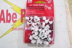 Gardner Bender PSW-1600, Low Voltage Staples, 3/16″ pkg of 25