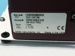 MKS BARATRON 590A01TRC, 1 TORR, +/-13 VDC, 0-10 VDC, 159282