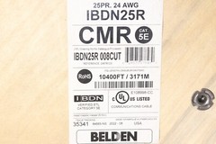 BELDEN IBDN25R 10,400FT SPOOL/REEL CAT5E CMR 25PAIR 24AWG COMMUNICATIONS CABLE