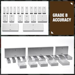 190/250Pcs Steel Pin Gage M1/M2 0.251 -0.500″,81pcs Steel Gauge Block Set GradeB