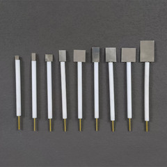 0.1-0.2mm Platinum Electrode Holder Purity 99.99% Platinum Sheet Plate Electrode