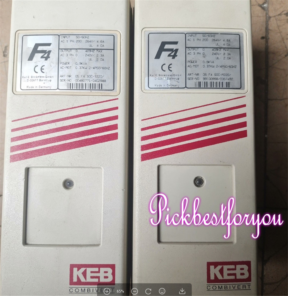 1PC Used KEB Combivert E167544 0.9kVA 0.37kW AC 3-Ph #H828DD DX