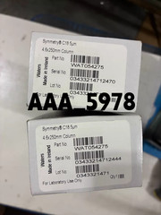 WAT054275 Symmetry C18 Column, 100Å, 5 µm, 4.6 mm X 250 mm WAT054275 Via DHL