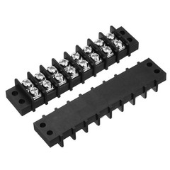 4 Pcs 8 Positions Terminal Block 300V 20A 9.5mm Pitch Dual Rows Strip