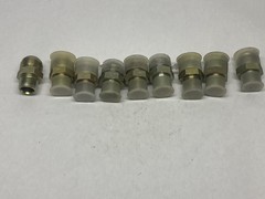 (9) NOS Pressure Connections 1” 37° JIC x 3/4” MNPT Steel Pipe Connectors