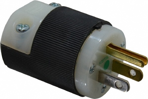 Hubbell Wiring Device-Kellems 125 VAC, 15 Amp, 5-15P NEMA, Straight, Self Gro…