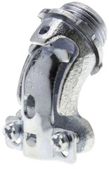 Bridgeport Fittings 800, 3/8″, 1/2″ KO, Iron, 45D, AC/Flex Connector, 1 pc