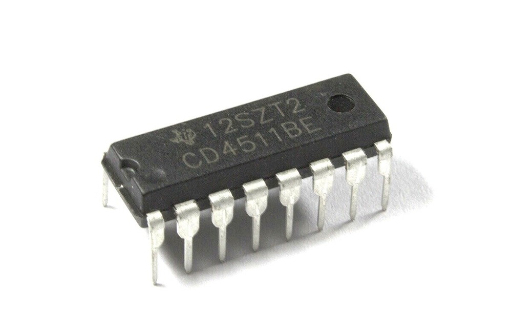 5PCS CD4511BE CD4511 CMOS BCD-to-7-Segment LED Latch Decoder