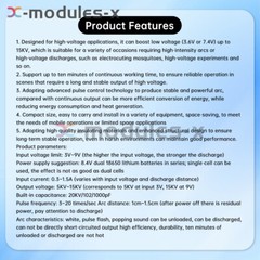 3.6V 7.4V to 15KV Pulse Arc High Voltage Module Transformer DC High Voltage Pack