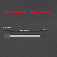 0.1-0.2mm Platinum Electrode Holder Purity 99.99% Platinum Sheet Plate Electrode