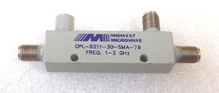 Midwest Microwave CPL-5211-30-SMA-79 1 to 2 GHz 30 dB, SMA. Directional Coupler