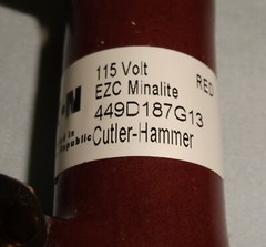 Cutler Hammer 115 EZC-R Red Pilot Lite 115V 449D187G13 Eaton 115EZCR NEW