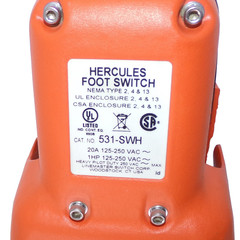 Linemaster Hercules SPDT Momentary Full Shield Foot Switch 531-SWH