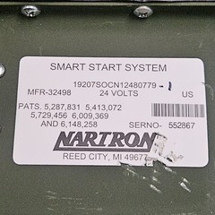 Nartron Smart Start System Control Box 12480779-1 24V Military