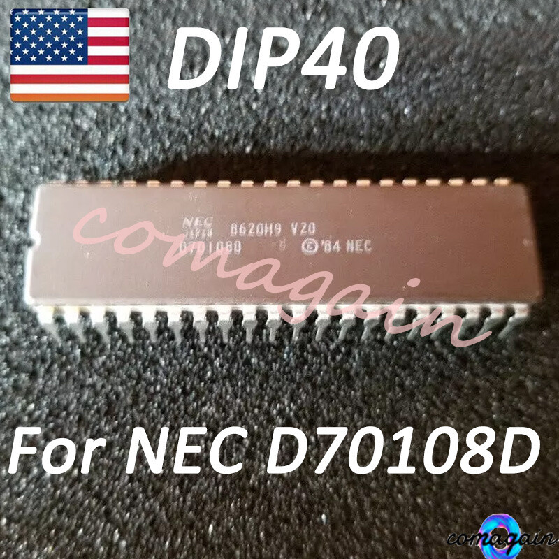 New NEC Upgrade IC Chip NOS Ceramic Processor D70108D-8 V20 CPU 8088 UPD70108D-8