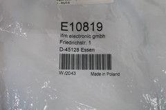 Ifm Efector E10819 Patchcord W/ Valve Plug 24v-dc 0.3m