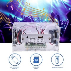 DIY Bluetooth Speaker Kit – USB Mini Stereo Amplifier with LED Lights, STEM Sold